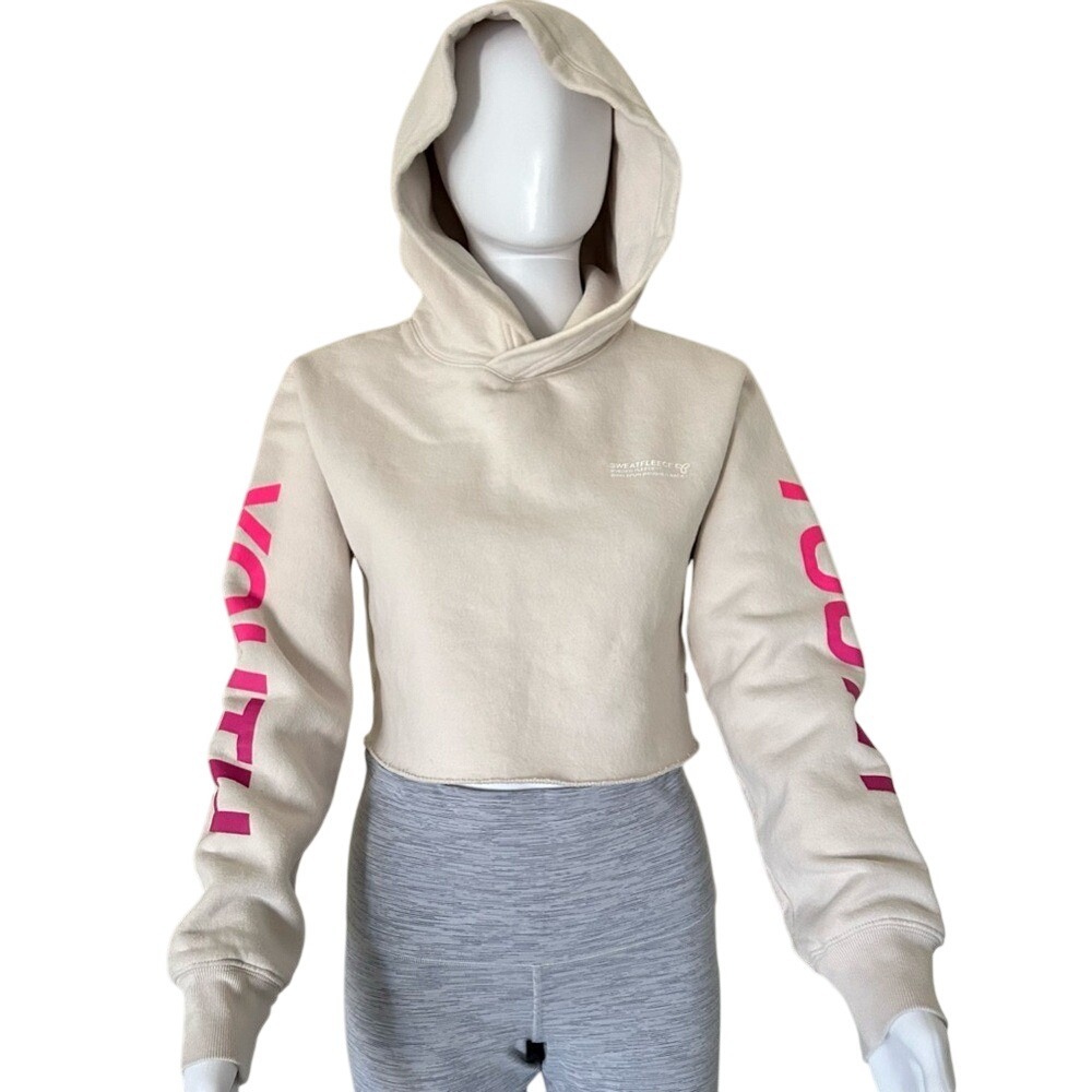 Aritzia TNA cropped long sleeve hoodie - XS